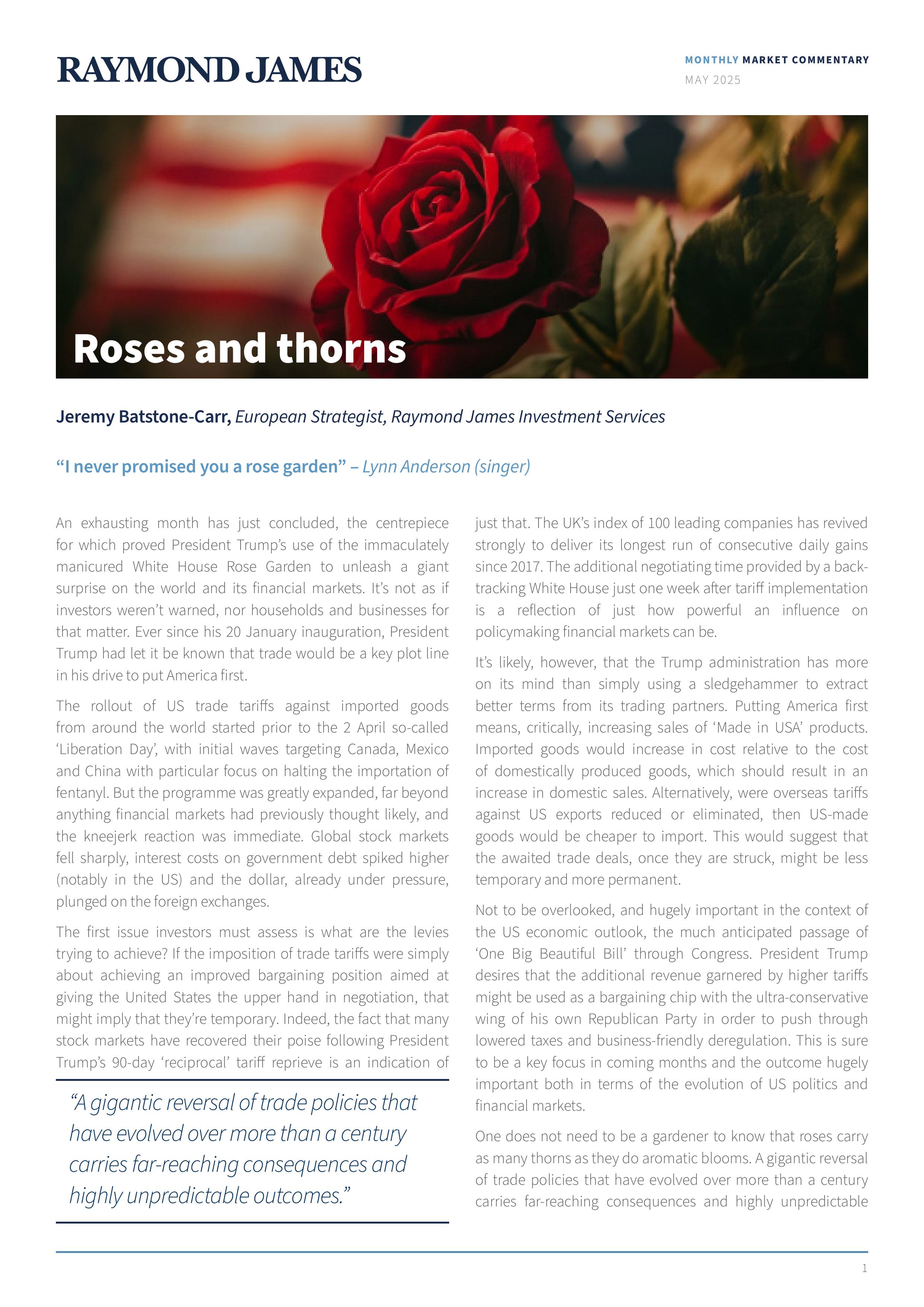 Roses and Thorns